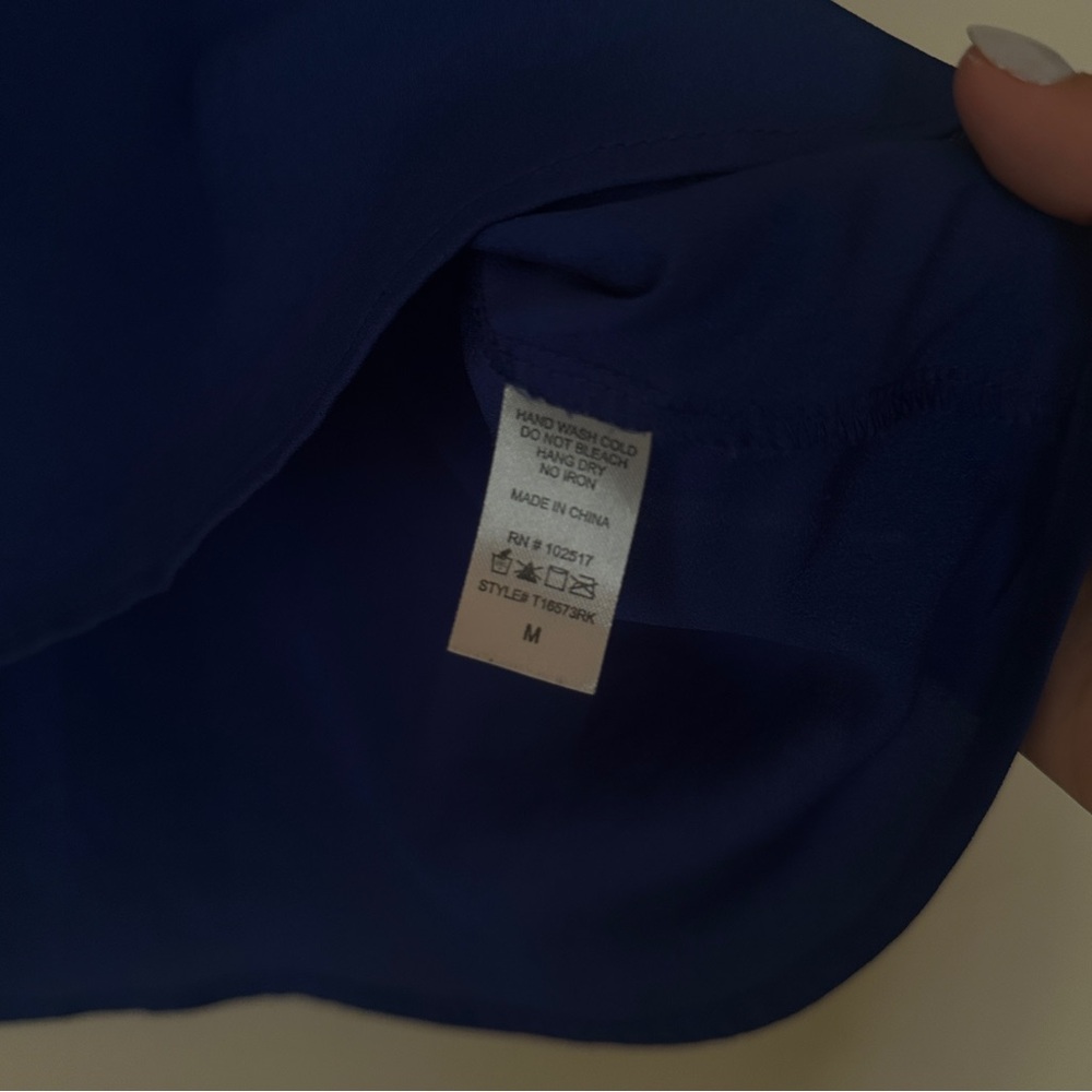 Soprano Blue Racerback Formal Tank - Picture 3 of 4
